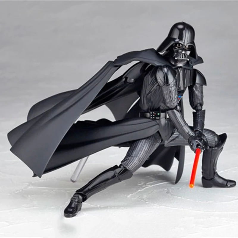 

Action figure Toy Black Stormtrooper Collection Model toy genuine Revoltech Darth Vader Stormtrooper toys For Chritmas Gift N026