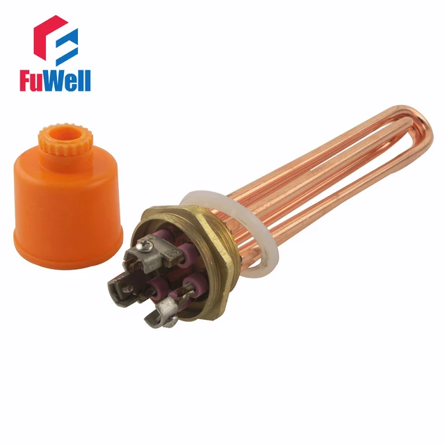 Red Copper 380V 6KW Heating Element U Shaped DN40 Electric Heating Tube