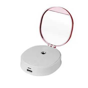 

1 Pc Face Humidifier Portable Rechargeable Mini Water Meter Humidifier Makeup Mirror for Women Charging Face Humidifying