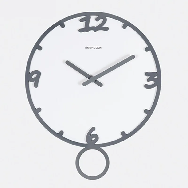 Мультяшные настенные часы 14 дюймов настенные часы домашний декор цифровые часы механизм бесшумные кварцевые часы европейские современные 50Q241 - Цвет: Style5