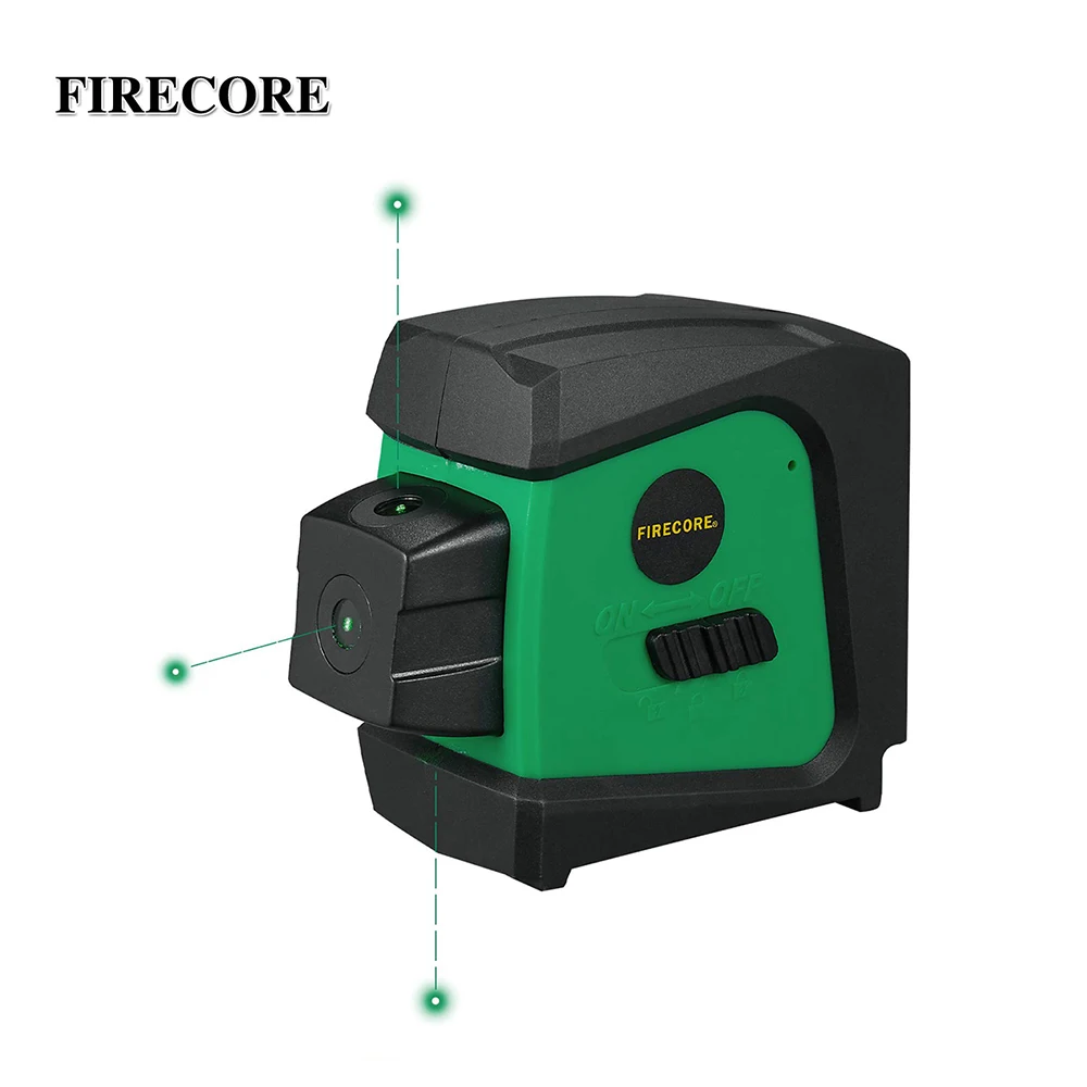 

FIRECORE F333G Green Laser Level Self-Leveling 3-Point Alignment Laser Spot With Magnet Bracket