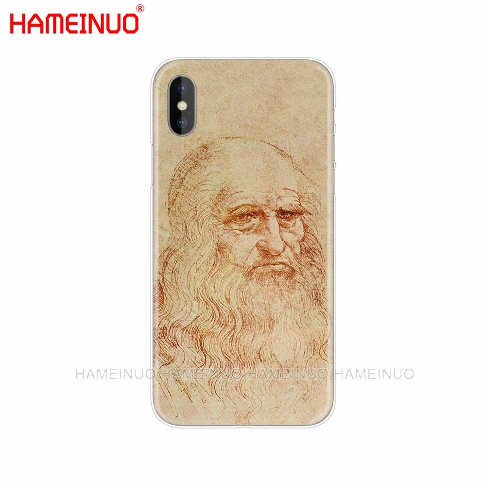 HAMEINUO Италия leonardo da vinci арт Чехол для мобильного телефона iphone X 8 7 6 4 4S 5 5S SE 5c 6s plus - Цвет: 61837