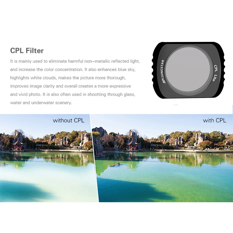 Ручной фильтр для камеры DJI Pocket 2 CPL MC UV ND 4 8 16 32 64 набор фильтров Osmo Оптическое