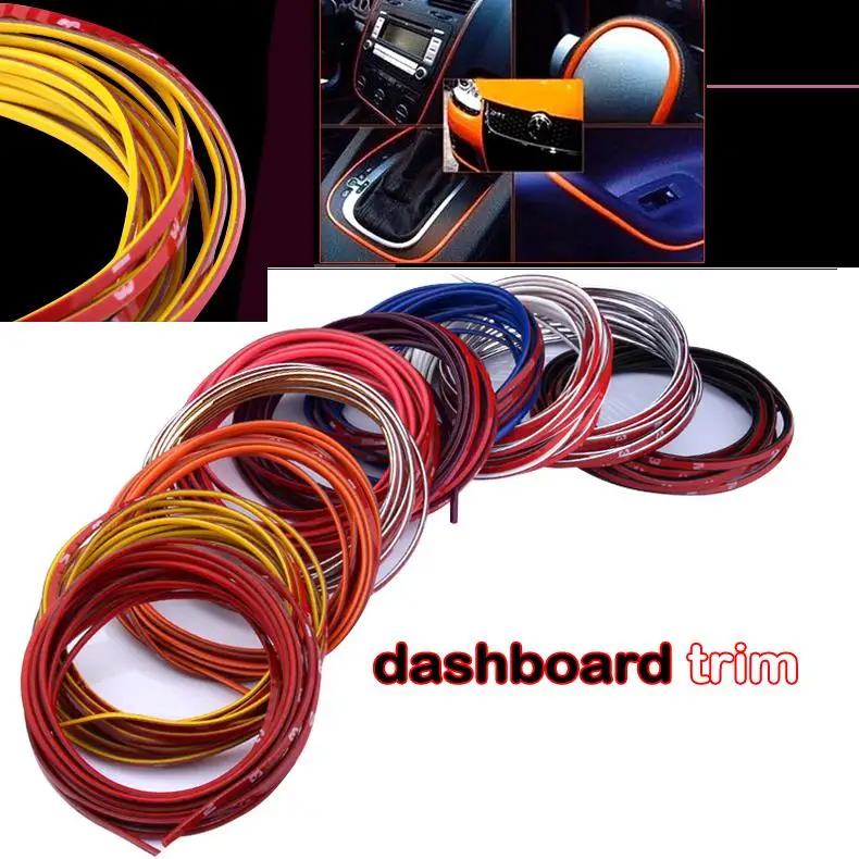 1meters car trim decoration decal sticker stripe interior exterior body sticker 10 colors|decal sticker|car trimsticker stripes - AliExpress