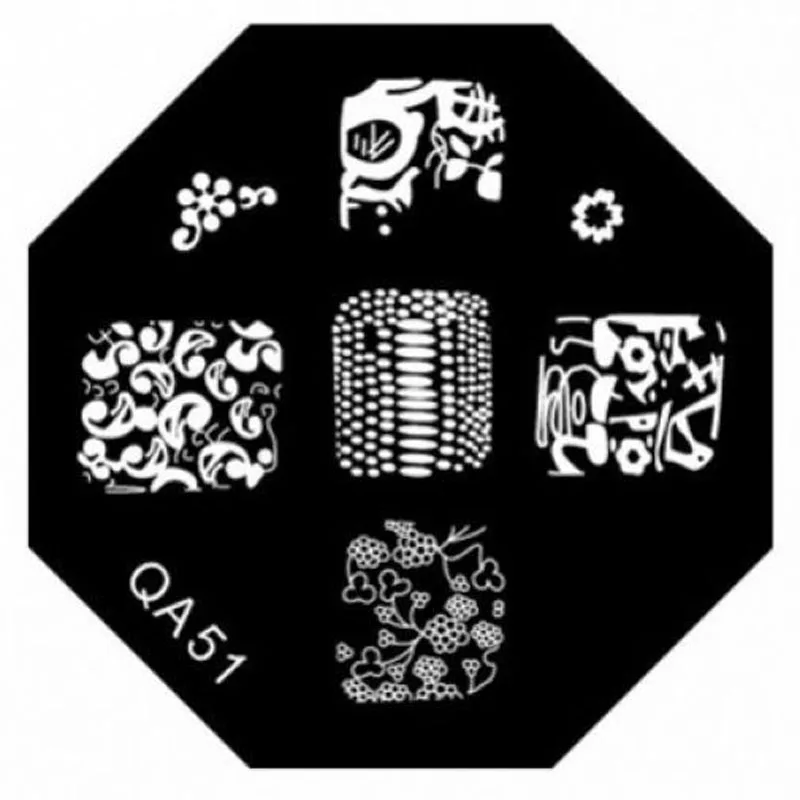 Creative DIY nail art stamp stamping image plate template QA series Nail reusable QA51 | Красота и здоровье