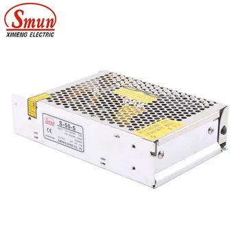 

SMUN S-50-5 100-240VAC Input 5V 10A Single Output SMPS 50W Power Supply