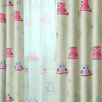 

Owl Cartoon Kids Baby Room Bedroom Blackout Children Curtains For Window Curtain Living Vorhang Rideau Enfant Rideaux Chambre