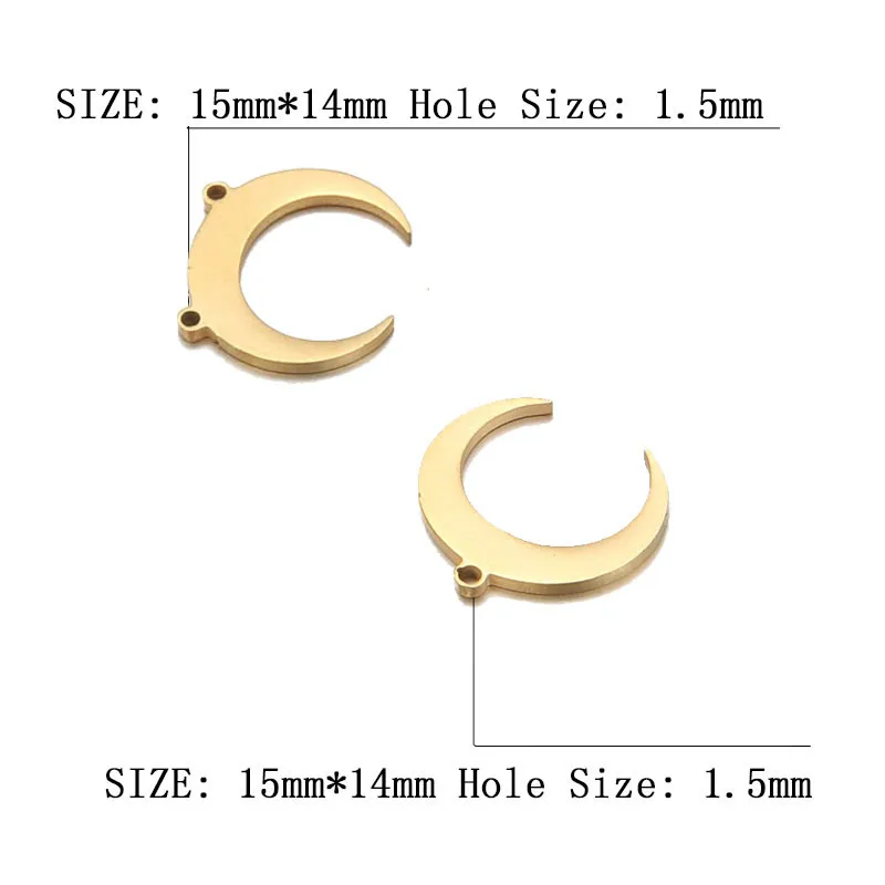 Ювелирные изделия Луна из нержавеющей стали 20 шт./лот|Шармы| |