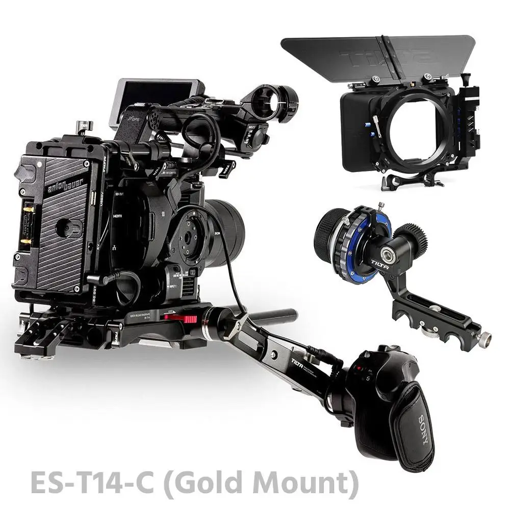 Tilta ES-T14-C FS5 комплект снаряжения Камера Rig FF-T03 устройство непрерывного изменения фокусировки камеры 4*4 киносъемки с непрерывным изменением для крепления на руке для расширения armV-lock для SONY FS5 Камера