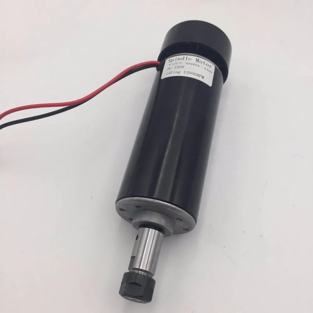 

500W Brushed Spindle Motor DC Air-cooled ER11 12000rpm for DIY Router Carving Milling