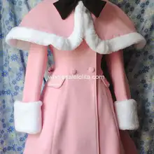 Розовое зимнее шерстяное пальто в английском стиле; теплые пальто и накидка для девочек; зимние пальто; Брендовое длинное зимнее пальто