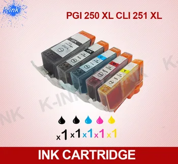 

Compatible for Canon PGI-250 & CLI-251 XL ink cartridge, for Canon MG5420 MG5422 MG5520 MG5522 MG5620 MG6320 MG6420 MG6620