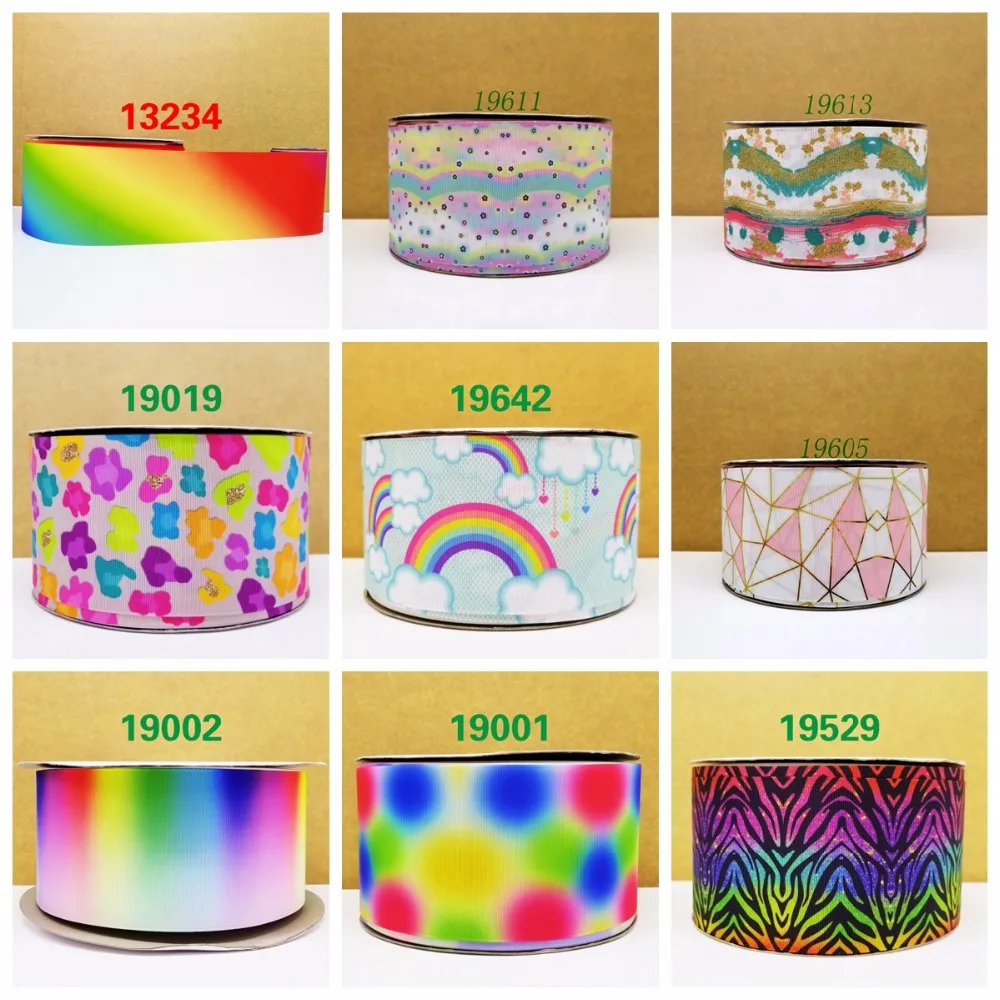 

Free shipping 50 yard Unicorn printed grosgrain ribbon 19642