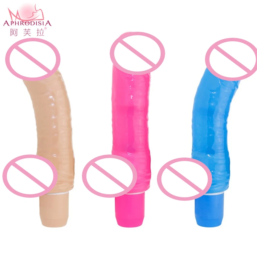 APHRODISIA 6 5 Inch Waterproof G Spot Vibrator Multi Speed Penetrator Realistic Dong Flexible font b
