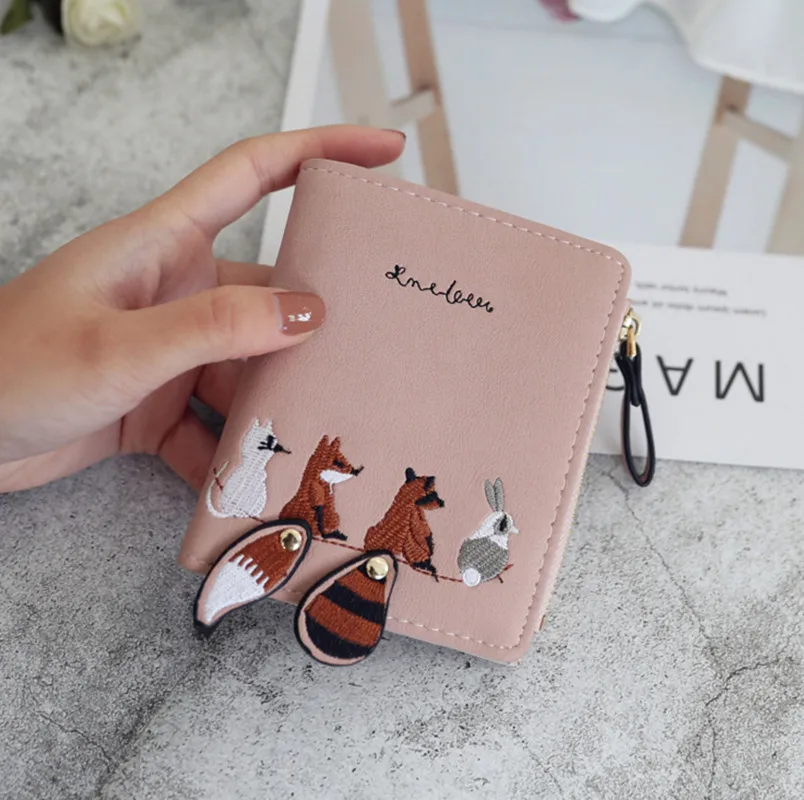 

Women Wallets Purses Lovely Animals Wallets For Student Child Girl Money Coin Pocket Card Holder Female Wallets Clutch Bag 2019