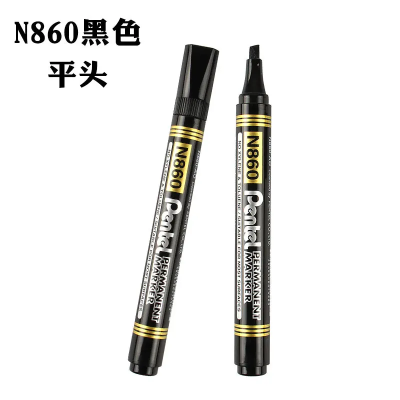 Pentel Extra Fine Permanent Markers – Pack Of 12 Black, 1.2mm Tip, Waterproof & Fade-Resistant