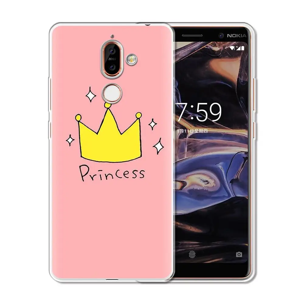 Мягкий силиконовый чехол из ТПУ для телефона Nokia 1 3 5 8 6 2 7 Plus 9 X6 2018 задние Чехлы