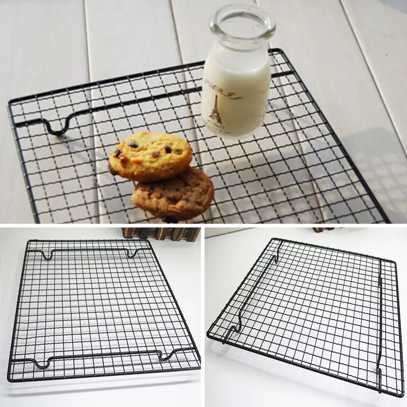 

Nonstick Metal Cake Cooling Rack Net Cookies Biscuits Bread Muffins Drying Stand Cooler Holder Kitchen Baking Tools