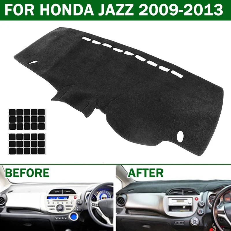 

Autoleader Black Car Dashmat Dashboard Mat Dash Board Cover Pad for HONDA JAZZ for HONDA FIT 2009-2013 FOR Right Hand Drive