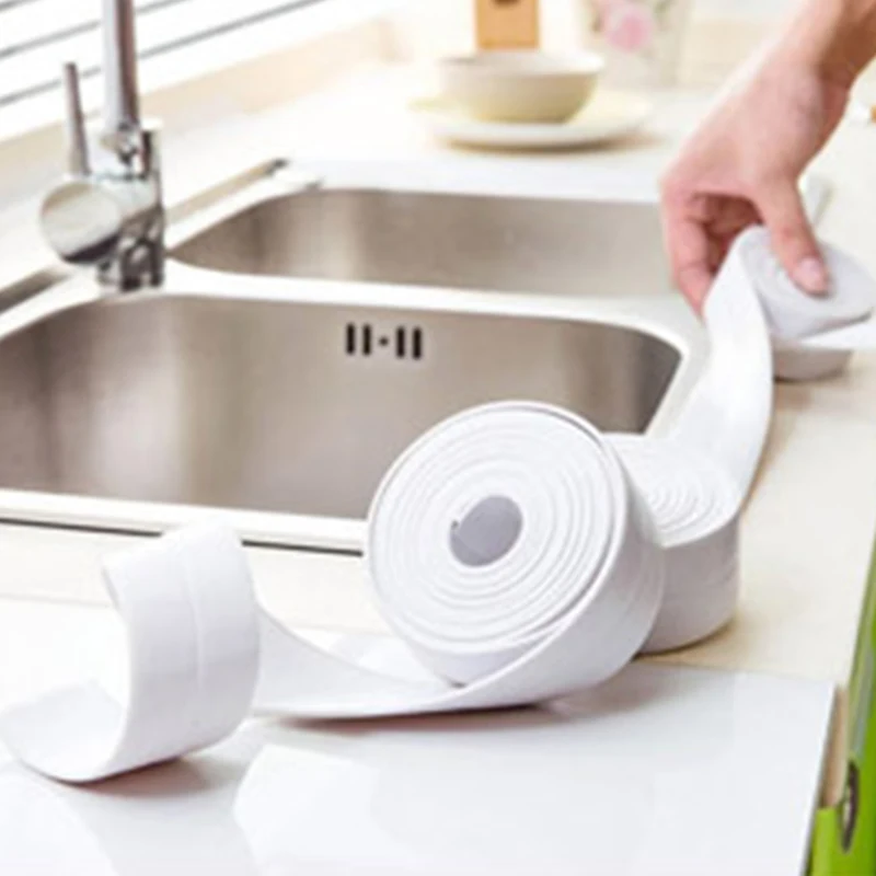 

320cm Waterproof Kitchen Sealing Strip Self-adhesive Bathroom Bath Wall Caulk