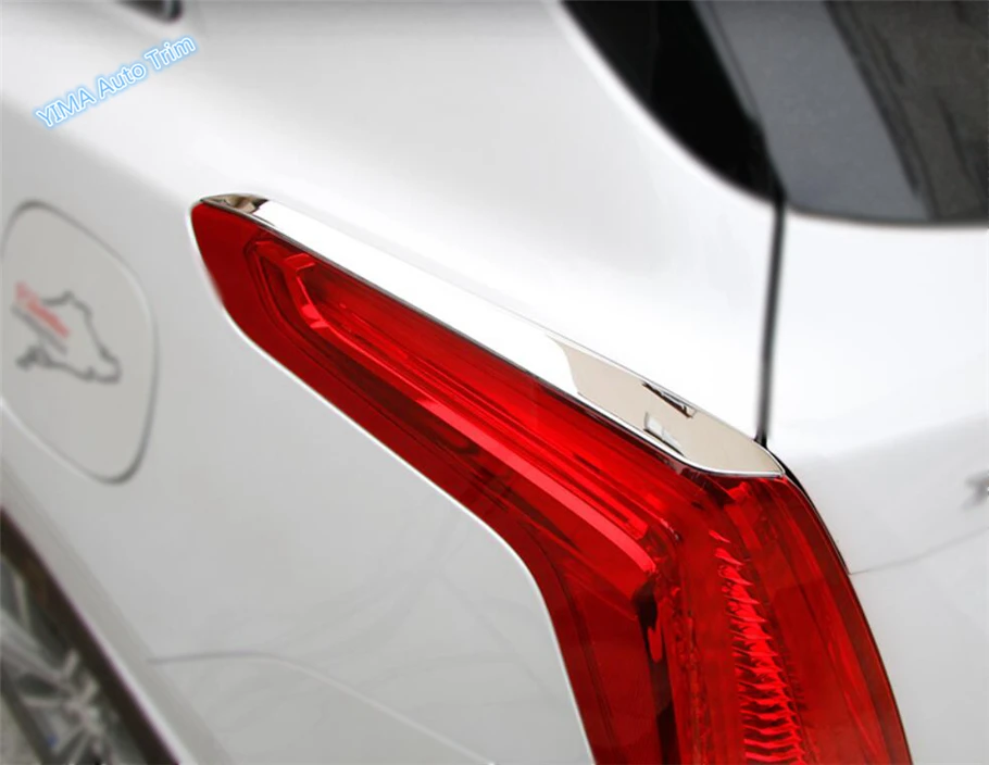 

Lapetus Auto Styling Rear Trunk Tail Light Lamp Eyelid Eyebrow Protector Cover Trim 2 Pcs For Cadillac XT5 2016 2017 2018 2019