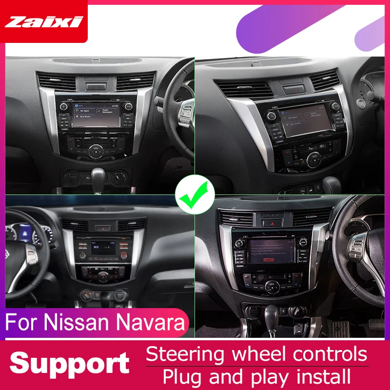 Cheap ZaiXi 2 DIN Auto  Player GPS Navi Navigation For Nissan Navara D23 2014~2019 Car Android Multimedia System Screen Radio Stereo 5