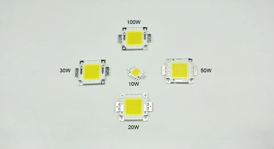 1 шт. белый/теплый белый Высокая мощность 10 Вт 20 Вт 30 Вт 50 Вт 100 Вт светодиодный интегральный чип IC лампа SMD COB Точечный светильник лампа прожектор светильник