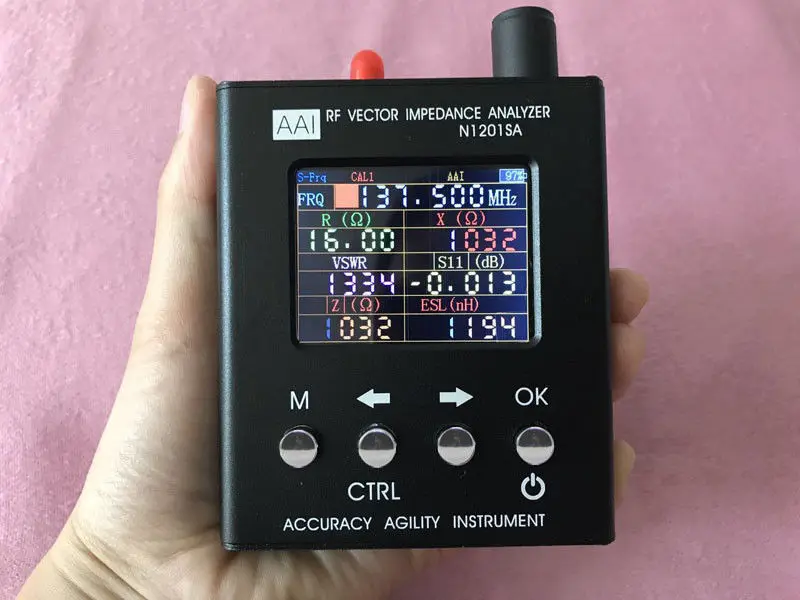 

English verison N1201SA+ UV RF Vector Impedance ANT SWR Antenna Analyzer Meter Tester 35MHZ-2.7GHz resistance/impedance/SWR