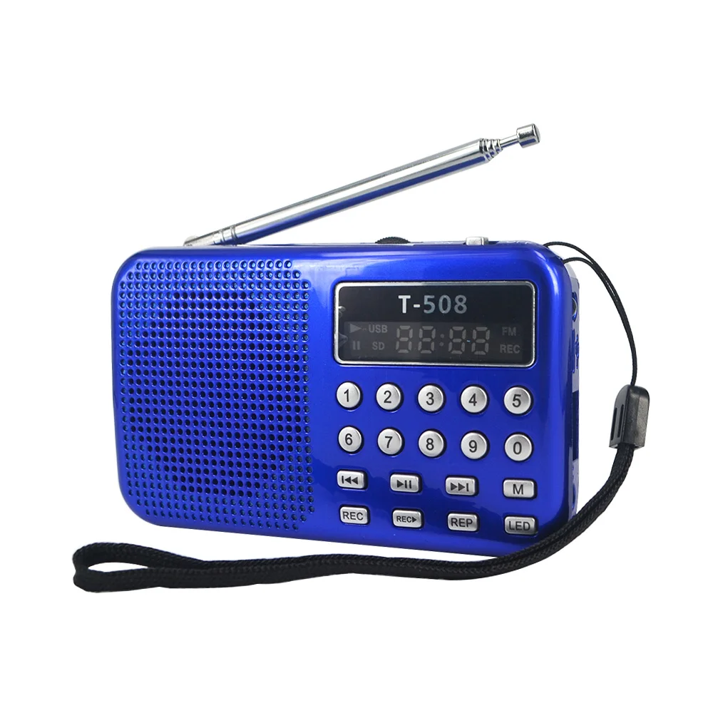 Kebidumei 2018 Новый 50 мм Внутренний Магнитный T508 светодиодный стерео FM радиоприемник