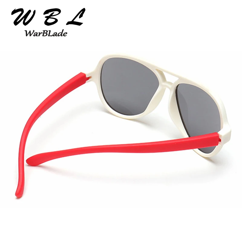 

WarBLade Child Children Outdoor Goggle Polarized Kids Sunglasses TAC TR90 Pilot Soft Frame Baby Boys Girl Sun Glasses UV400