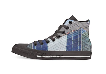 

Looking Down From The Newseum Casual High Top Canvas shoes sneakers For Drop shipping