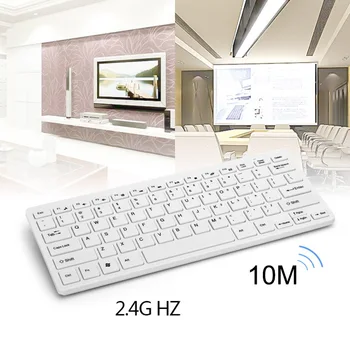 

New Ultra Thin 2.4G Wireless Keyboard Mouse Combo Set With USB Receiver for Laptop PC Computer TV DOM668