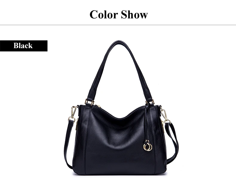 Lomelobo Women Genuine Leather Shoulder Bags Luxury Lady Fashion Litchi Pattern Casual Tote Female Handbags Girls Messenger Bags 2019 HBL5559 Details (15)