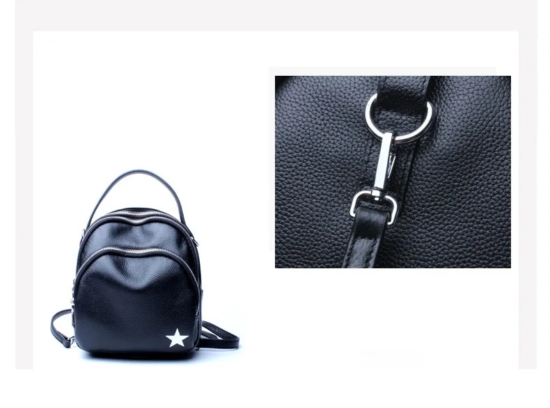 Shoulder Bags Female Travel Bag 2017 New Fashion Leather Bagpack Women Black Silver16
