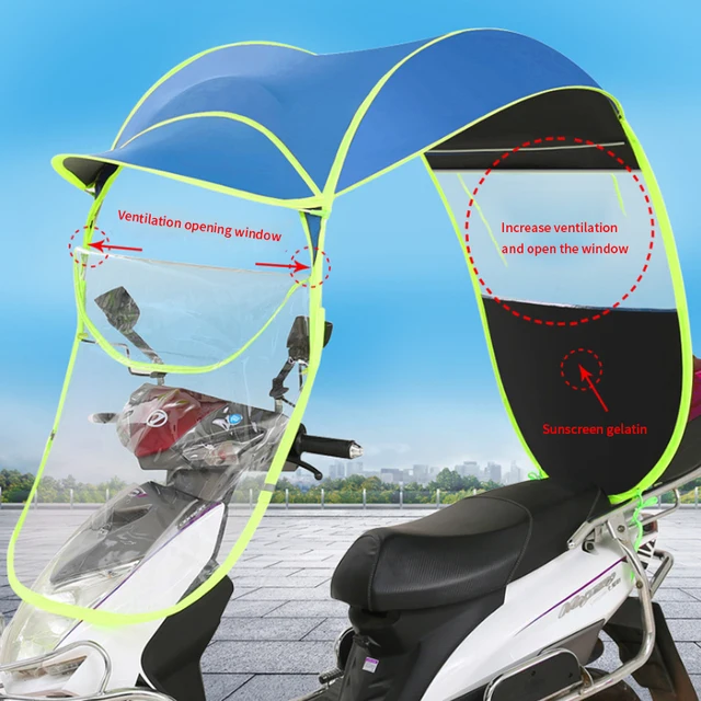 Polyester Motorbike Scooter Sun Shade Rain Cover Electric Vehicle