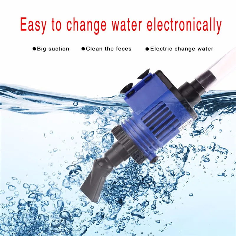Automatic Aquarium Water Changer Clean Vacuum Water Change Gravel Pump Fish Feces Siphon Sand ...