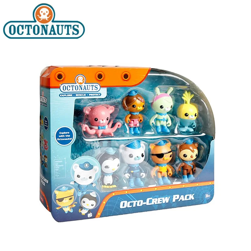 

8pcs/lot Original Octonauts Action Figure Toy Barnacels Kwazii Peso Penguin Shellington Dashi Inkling Model Toys for Children