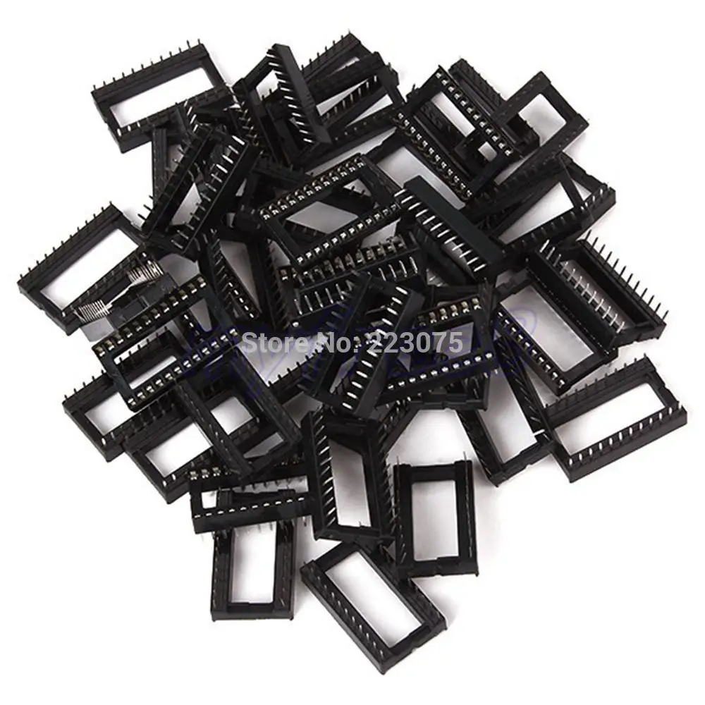 

24 Pin 2.54mm DIP SIP IC Sockets Adaptor Solder Type Wide 200pcs/lot