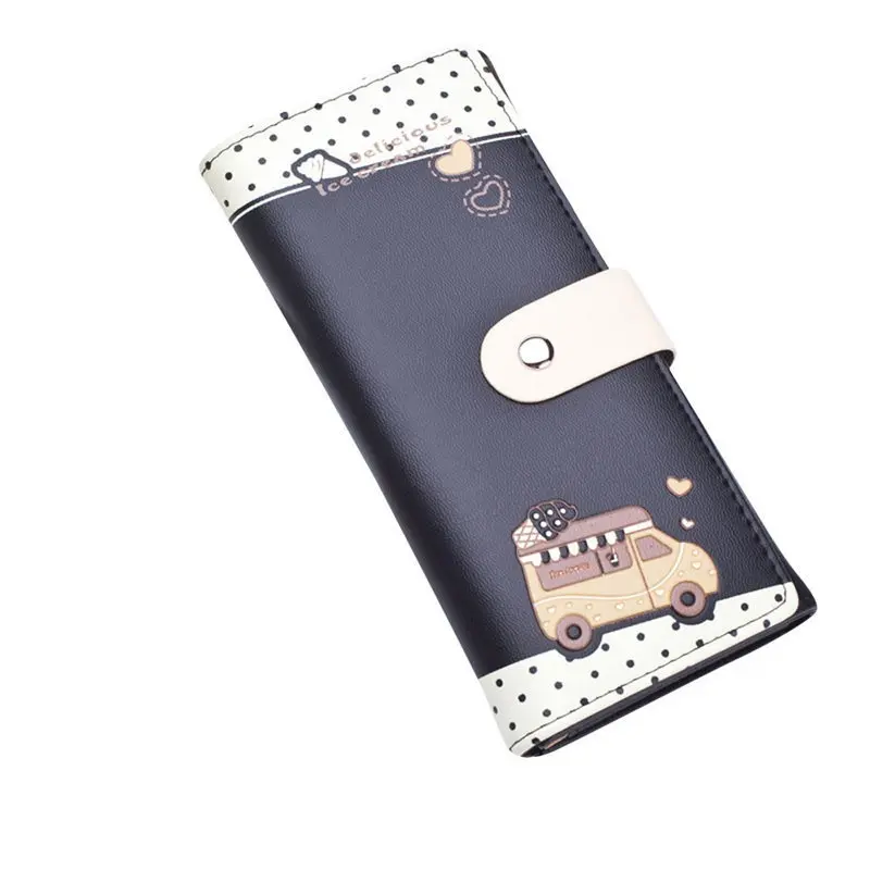 

2017 High Quality Women Fahion Car Printing Pattern Hasp Purse Long Wallet Card Holders portefeuille Mme La Sra cartera A8