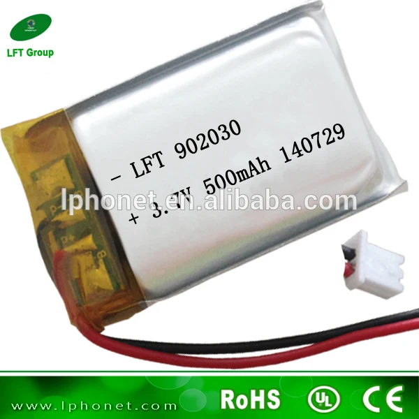 Дружественная среда 902030 литий-ионный 3,7 v 500 mah литий-полимерный аккумулятор для стрижки волос