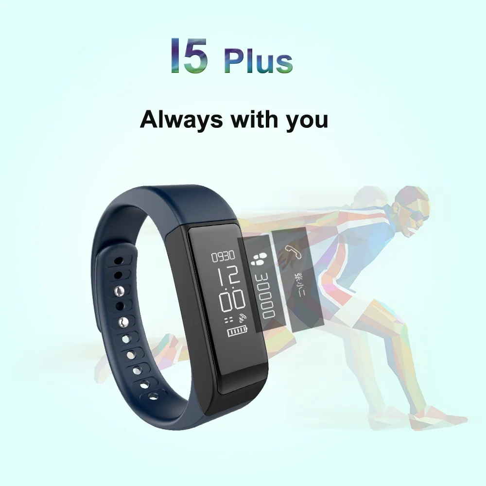 I5 Plus Smart band Bracelet Bluetooth Waterproof Touch Screen Fitness Tracker Health Wristband Sleep Monitor Smart