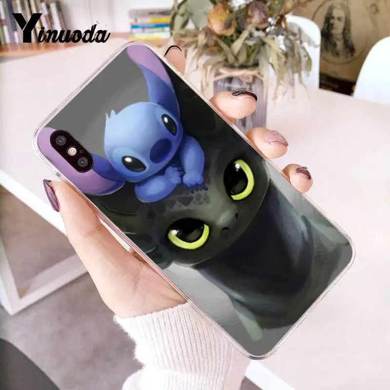 Yinuoda для iPhone 7 6 X Чехол Lilo Stitch Coque чехол для телефона для iPhone 8 7 6 6S Plus X 5 5S SE XR XS XSMAX