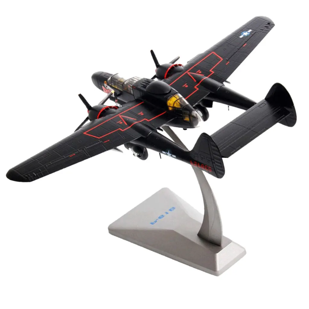 

1/72 Diecast Aircraft P-61 Black Widow Fighter Home Office Decor