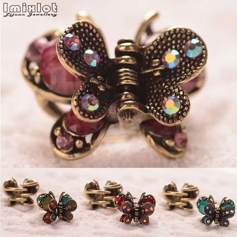 butterfly mini hair clips