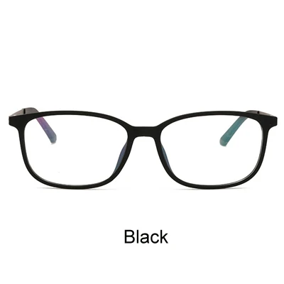 Ralferty, ультра светильник TR90, очки для компьютера, оправа, очки для мужчин и женщин, оптическая оправа, очки для близорукости, прозрачные, черные, Oculos 1655 - Цвет оправы: Черный