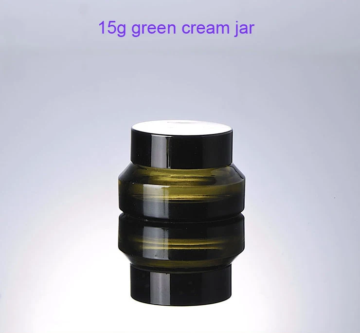 Download Free shipping 300pcs/lot 15g green glass cream jar with ...