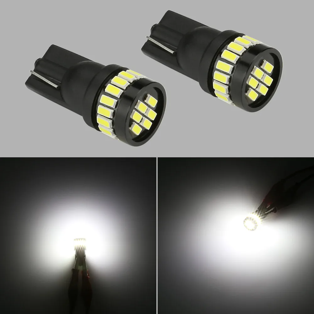 

ZdattT10 W5W Led 3014 24SMD 1.5W Signal light Car Led Bulb Car Styling 12V 24V 6000K Crystal Clearance License Plate Light