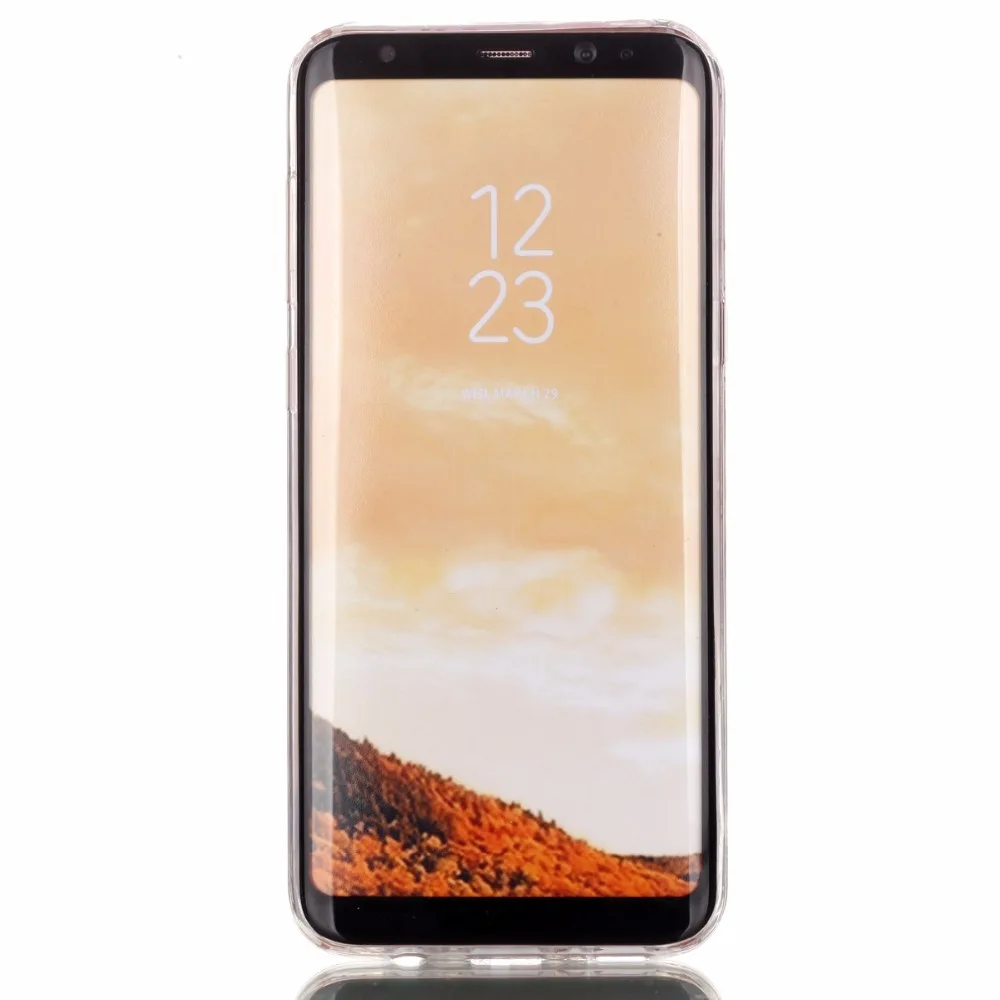 Seonstai Роскошные ТПУ узор чехол для Samsung Galaxy S6 S7 край S8 note 8 A310 A510 A3 A5 2017 печатных