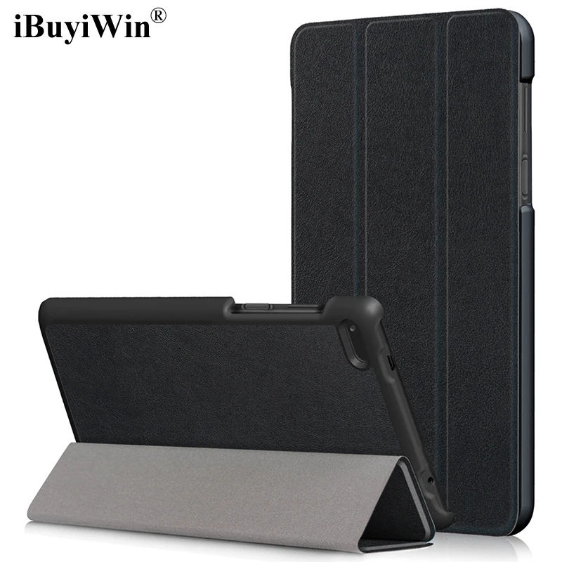 Тонкий складной чехол подставка iBuyiWin из искусственной кожи для Lenovo Tab 7 Essential TB 7304F