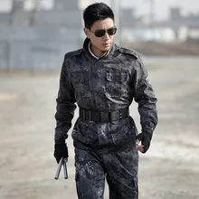 Камуфляжный костюм спецназа в европейском и американском стиле, Военная Тактическая форма CS, одежда для игр, черные камуфляжные комплекты